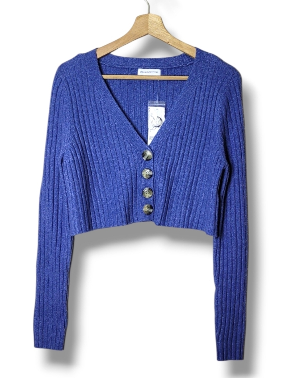 NWT Urban Outfitters Blue Cropped Cardigan